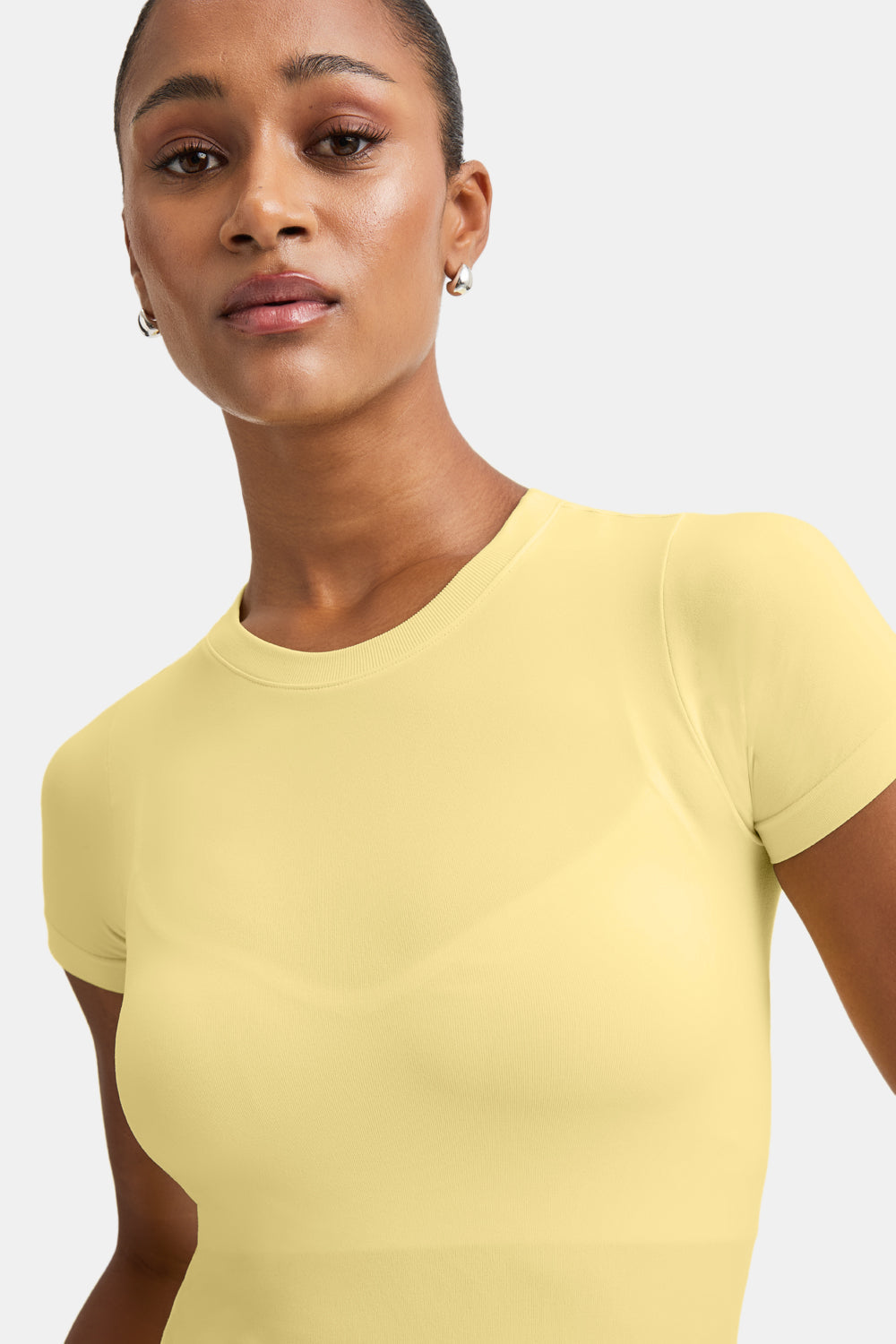 Sculpt Seamless Active T-Shirt - Butter Yellow