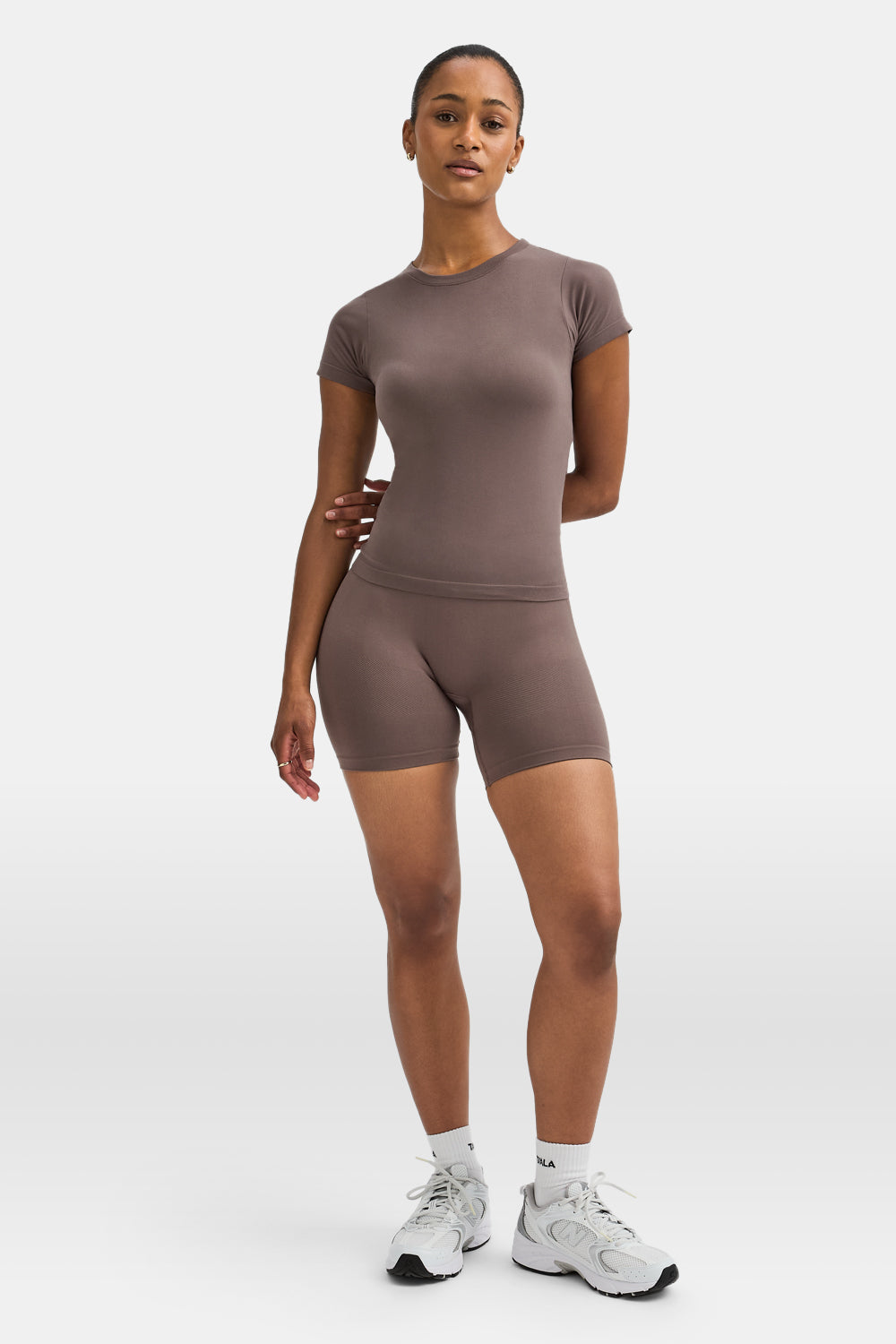 Sculpt Seamless Active T-Shirt - Dark Truffle