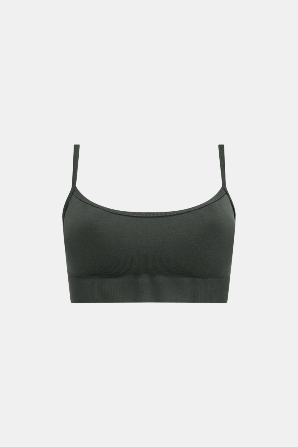 Sculpt Seamless Bandeau Sports Bra - Slate Green