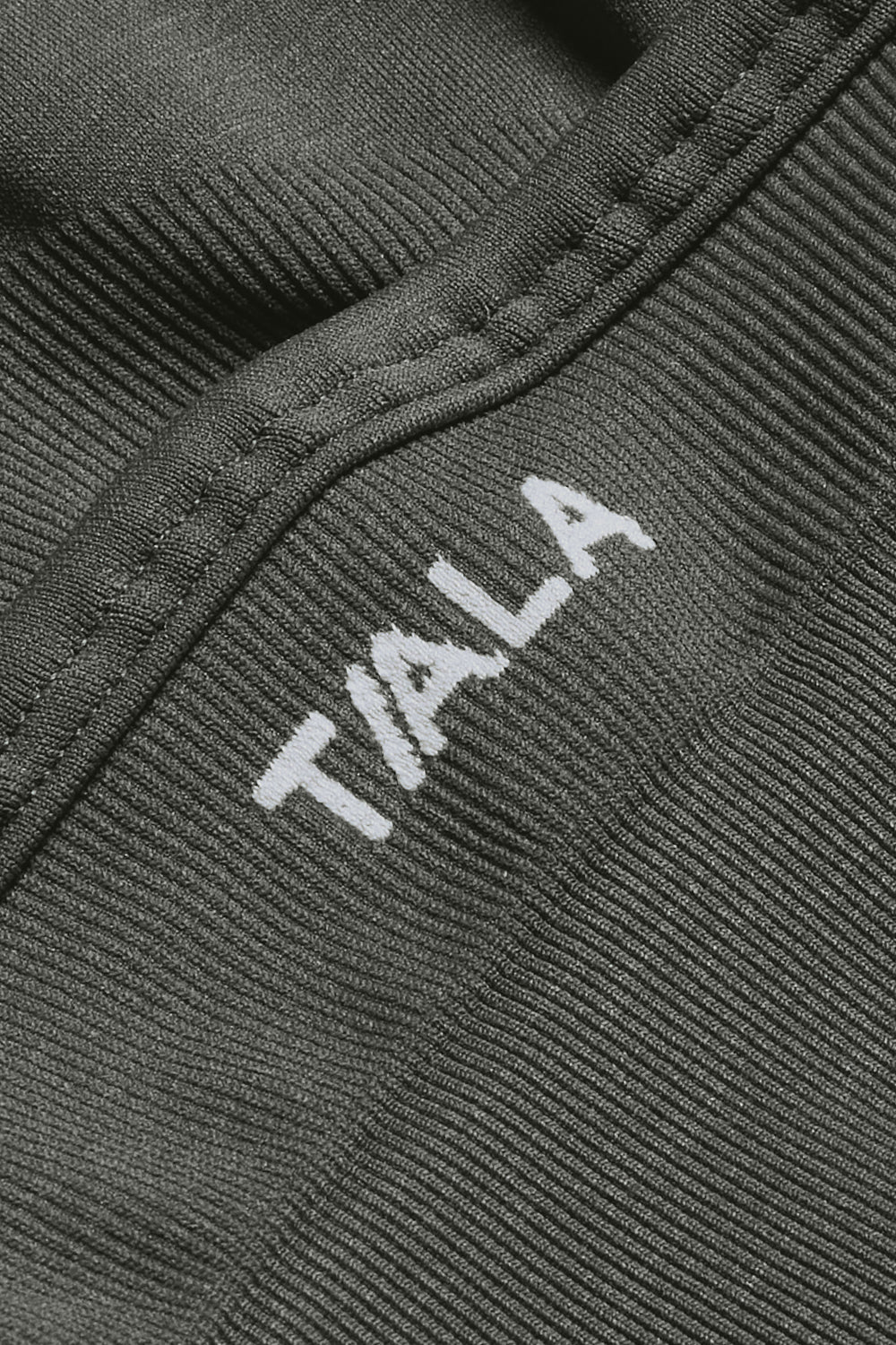 Sculpt Seamless Bandeau Sports Bra - Dark Olive Marl