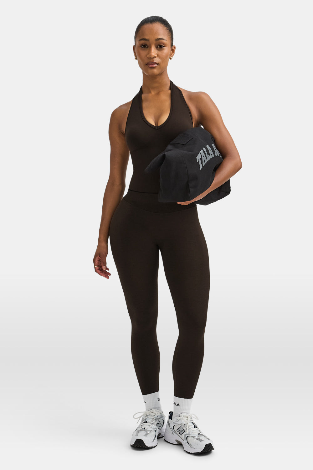 Sculpt Seamless Halter Tank - Americano