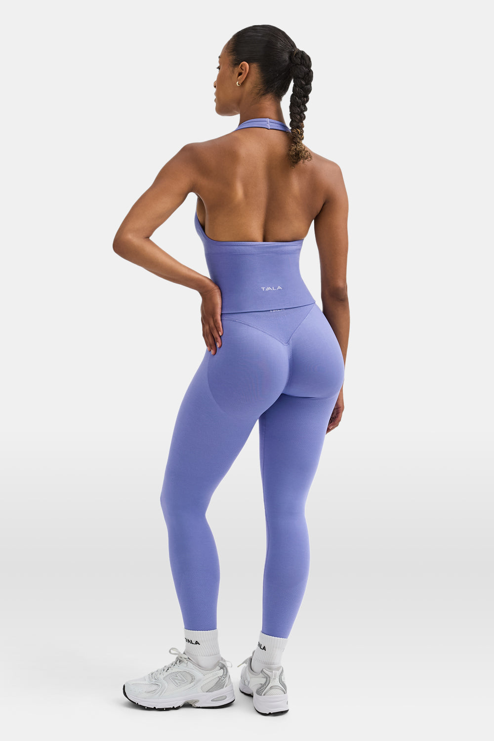 Sculpt Seamless Halter Tank - Aster Blue