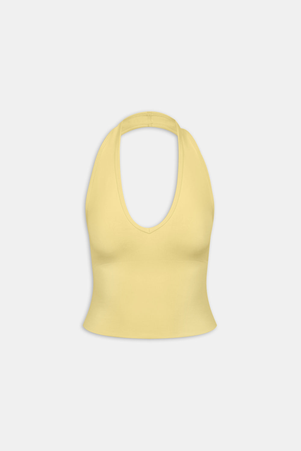 Sculpt Seamless Halter Tank - Butter Yellow