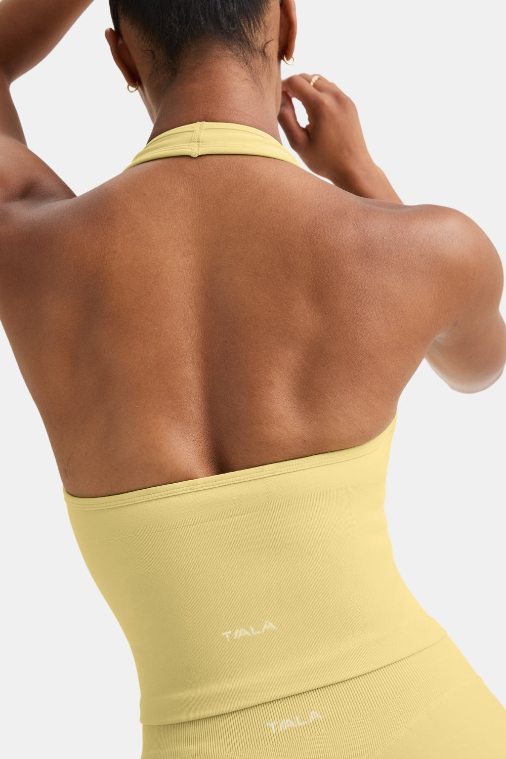 Sculpt Seamless Halter Tank - Butter Yellow