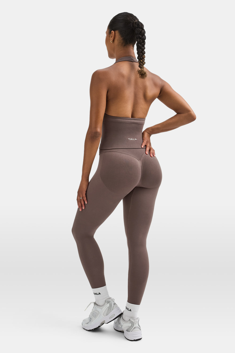 Sculpt Seamless Halter Tank - Dark Truffle