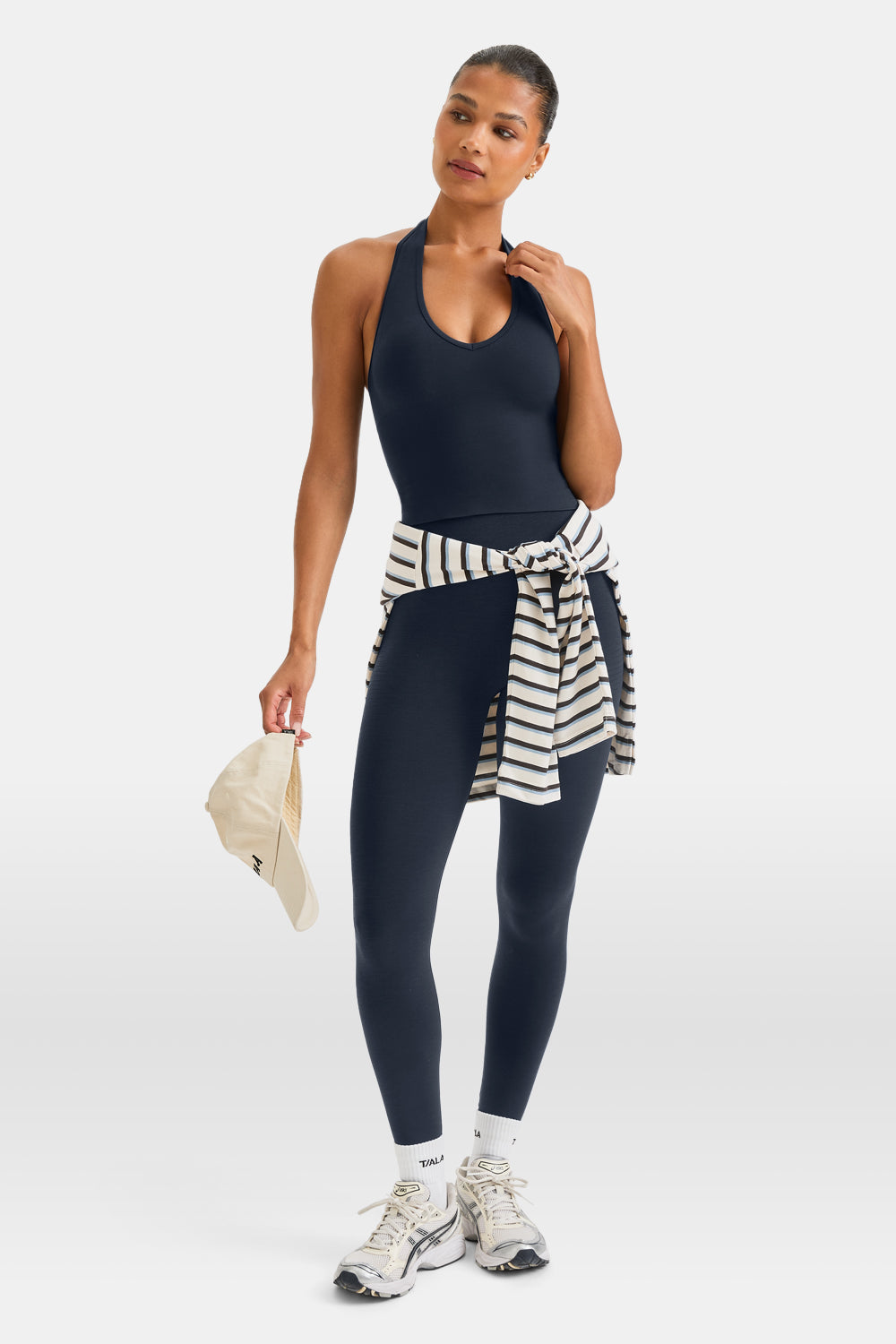 Sculpt Seamless Halter Tank - Navy Marl