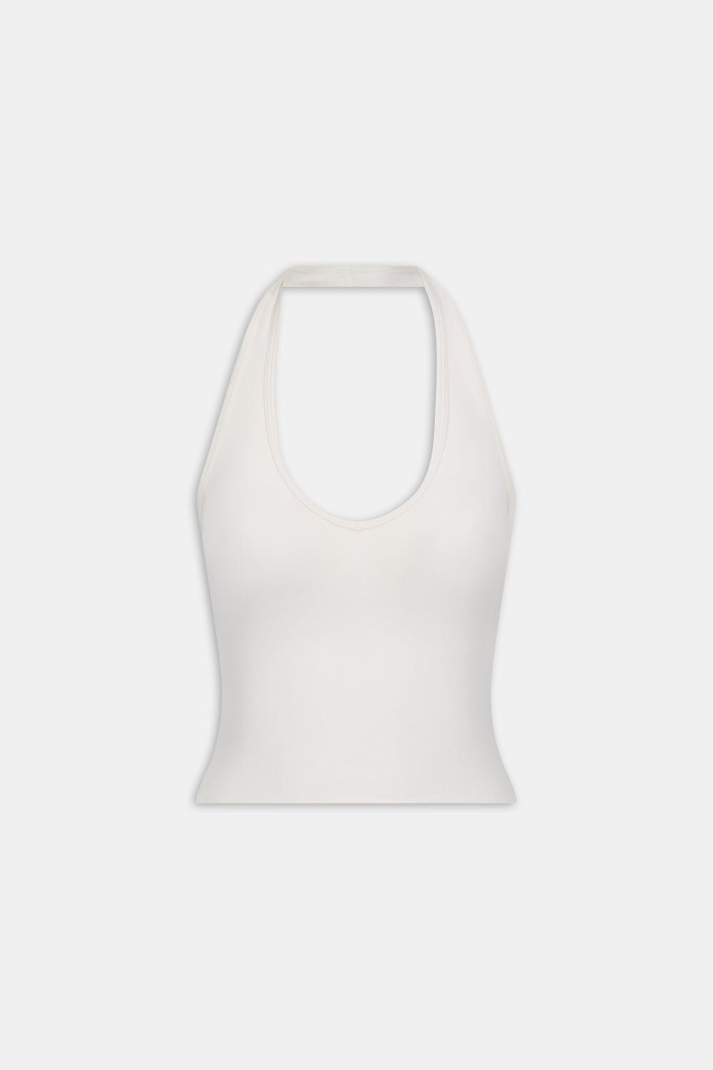 Sculpt Seamless Halter Tank - Milk Marl