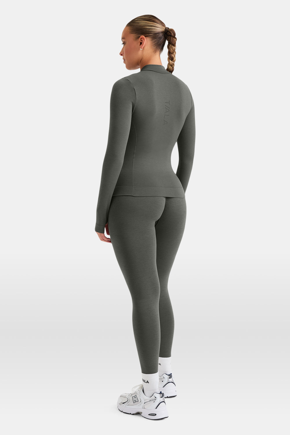 Sculpt Seamless Longline Jacket - Dark Olive