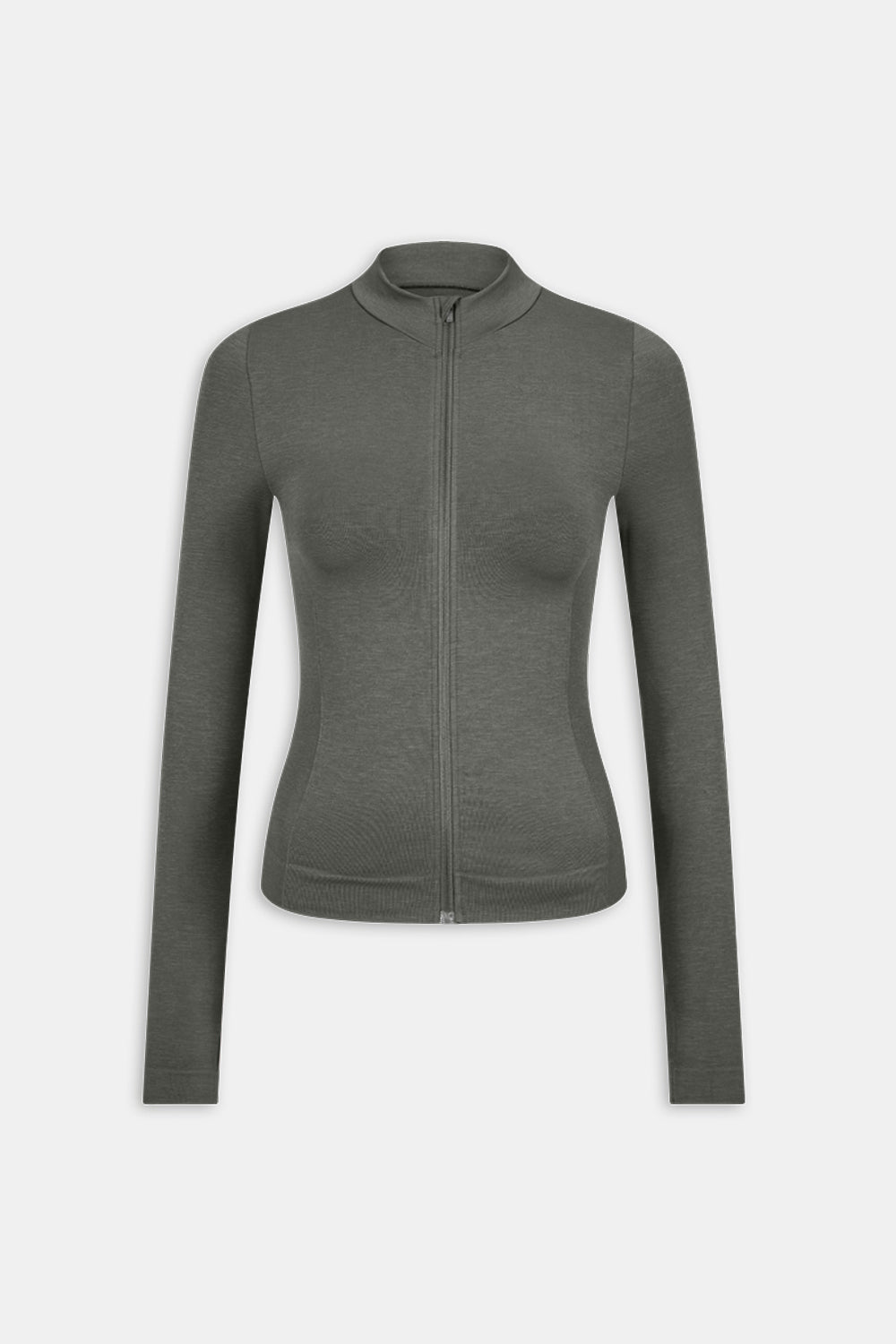Sculpt Seamless Longline Jacket - Dark Olive