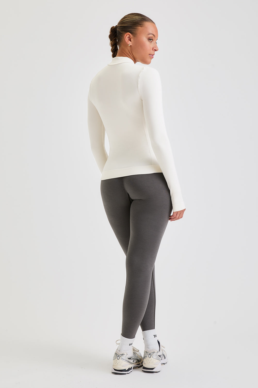 Sculpt Seamless Longline Jacket - Milk Marl