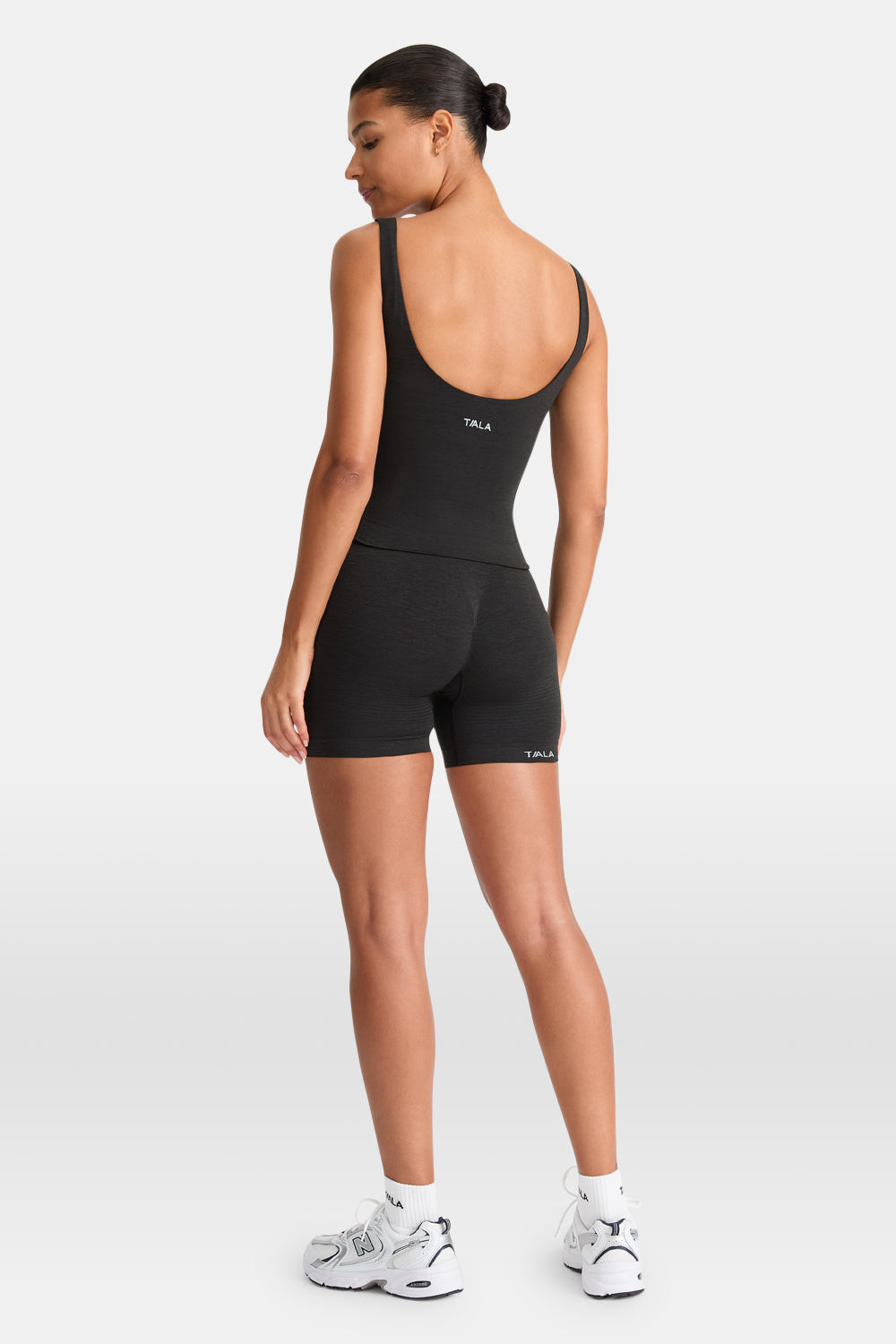 Sculpt Seamless Built-In Bra Vest - Black Marl