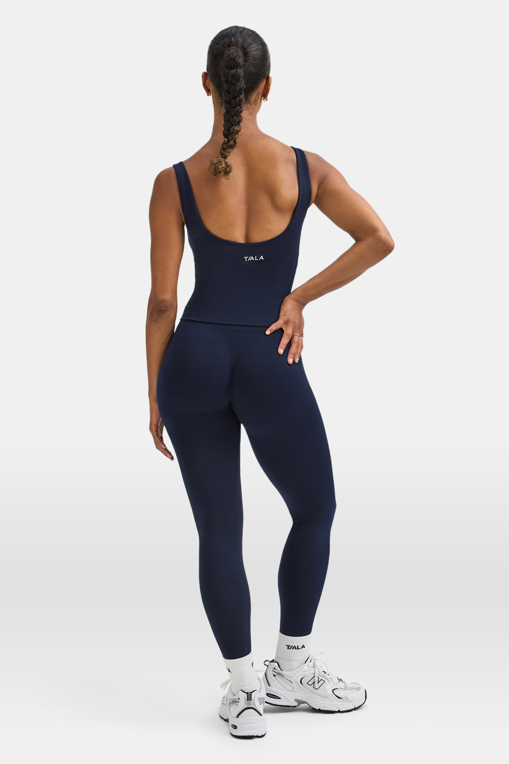Sculpt Seamless Built-In Bra Vest - Navy Marl