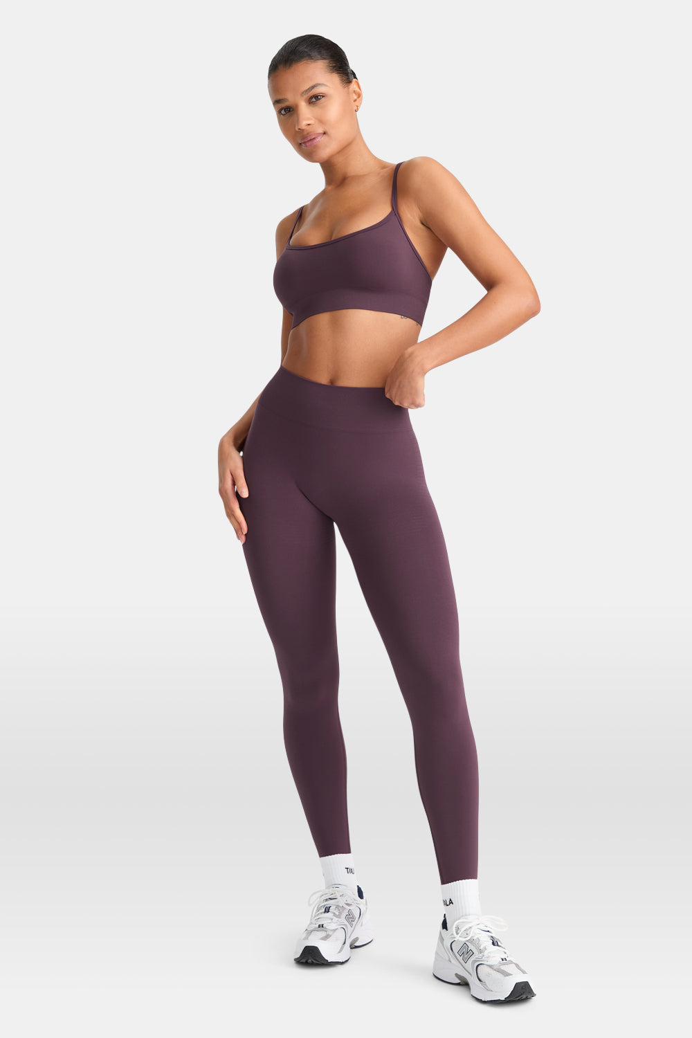 Sculpt Seamless Scrunch Legging - Plum Marl