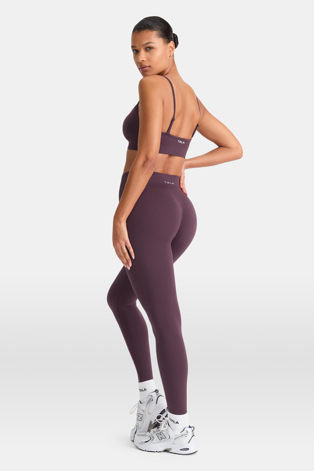 Sculpt Seamless Scrunch Legging - Plum Marl