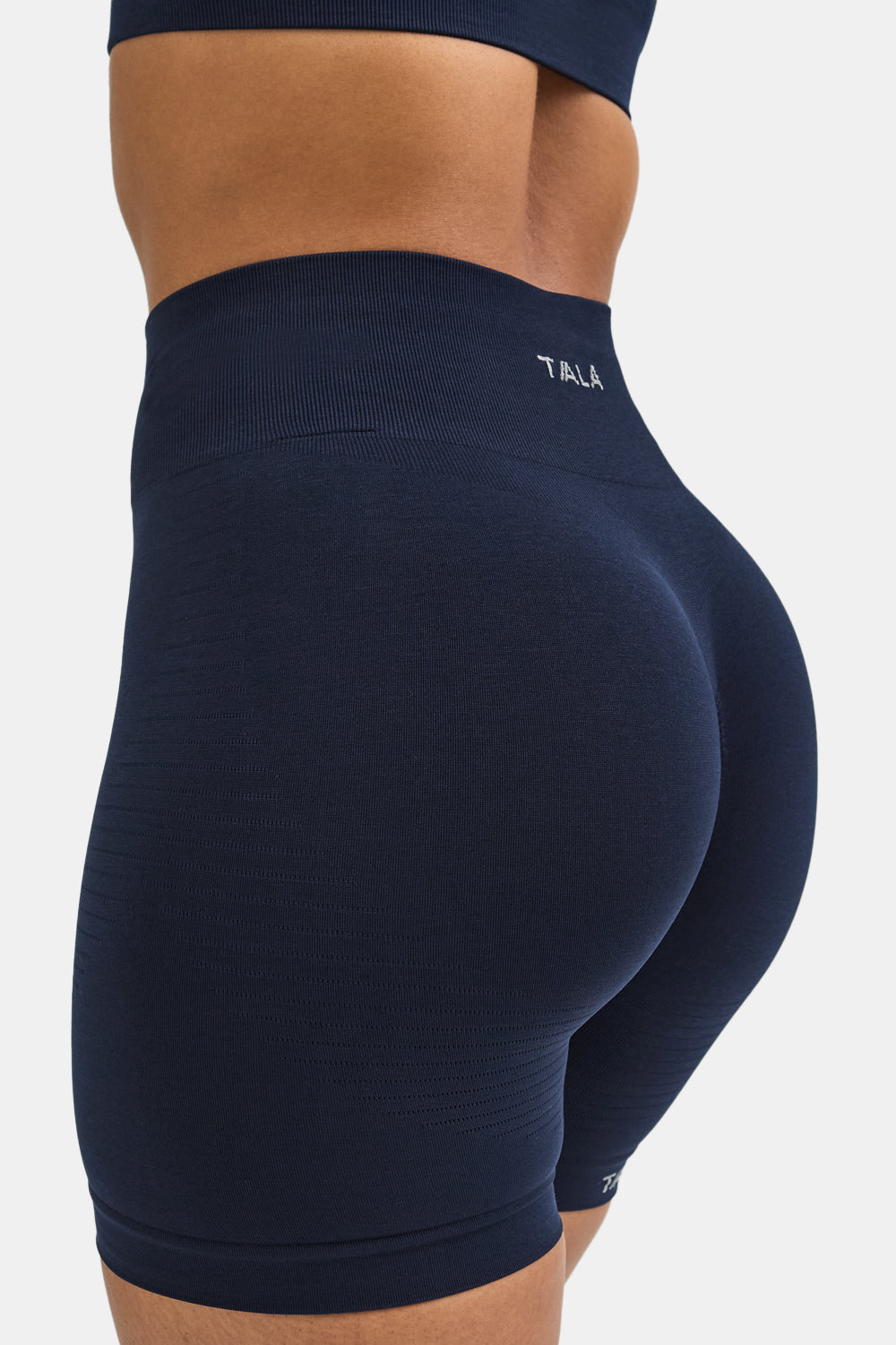 Sculpt Seamless Scrunch Shorts - Navy Marl