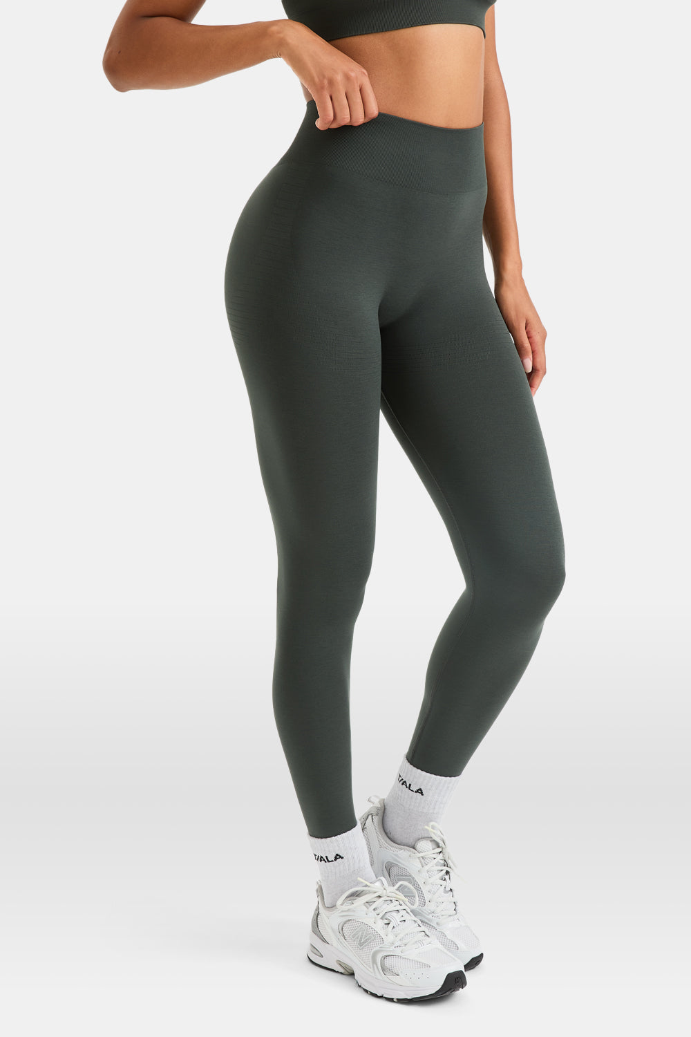 Sculpt Seamless Scrunch Legging - Slate Green