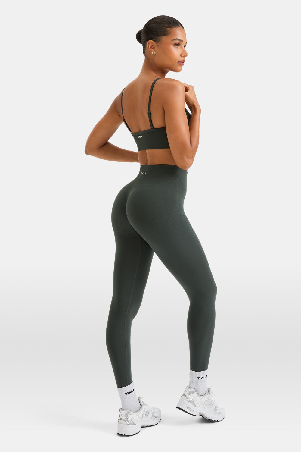 Sculpt Seamless Scrunch Legging - Slate Green