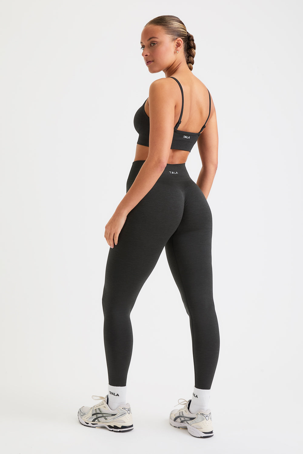 Sculpt Seamless Scrunch Legging - Black Marl