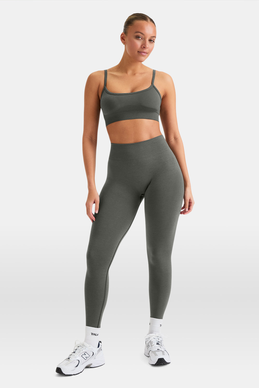 Sculpt Seamless Scrunch Legging - Dark Olive Marl