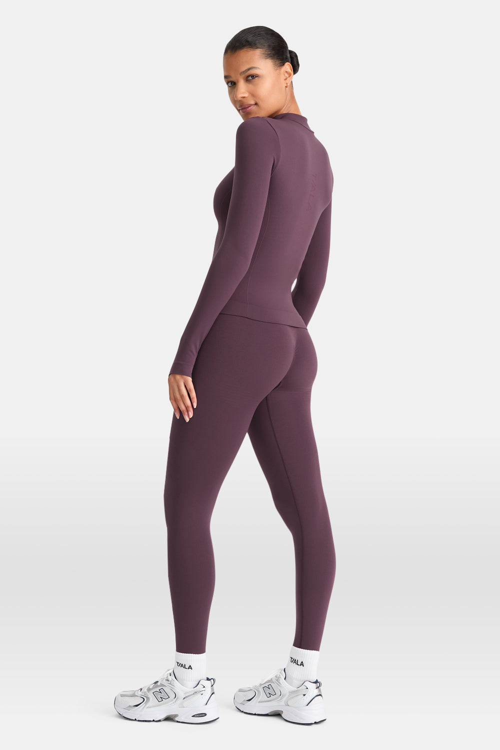 Sculpt Seamless Longline Jacket - Plum Marl