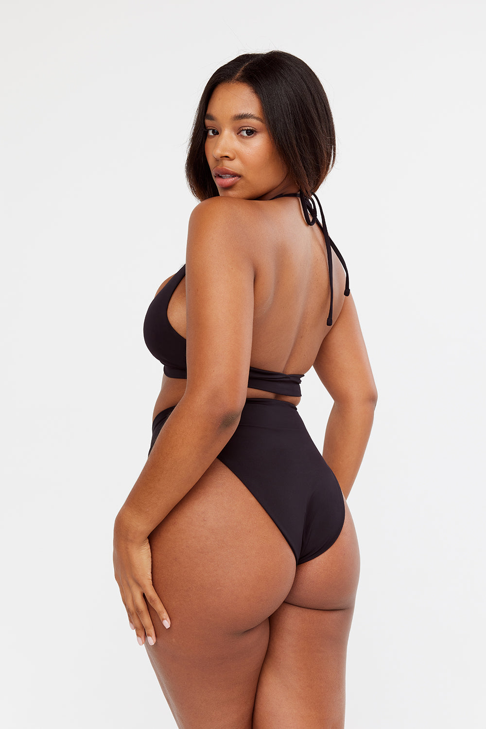 Maui Wrap Detail Bikini Brief - Black