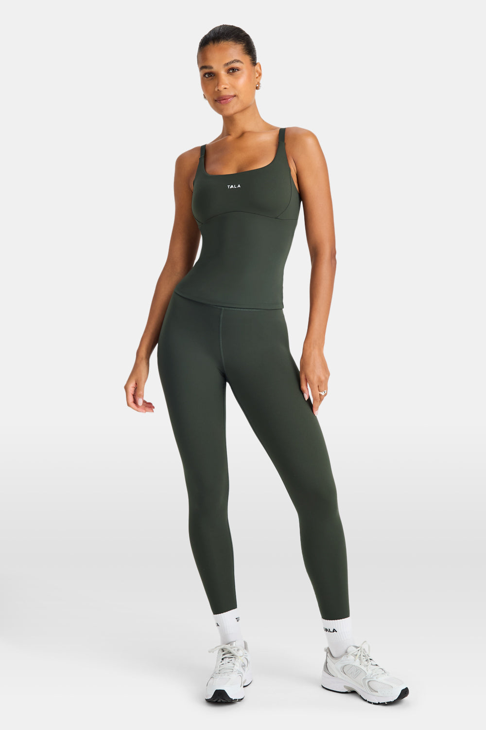 SkinLuxe High Waisted Legging - Dark Moss