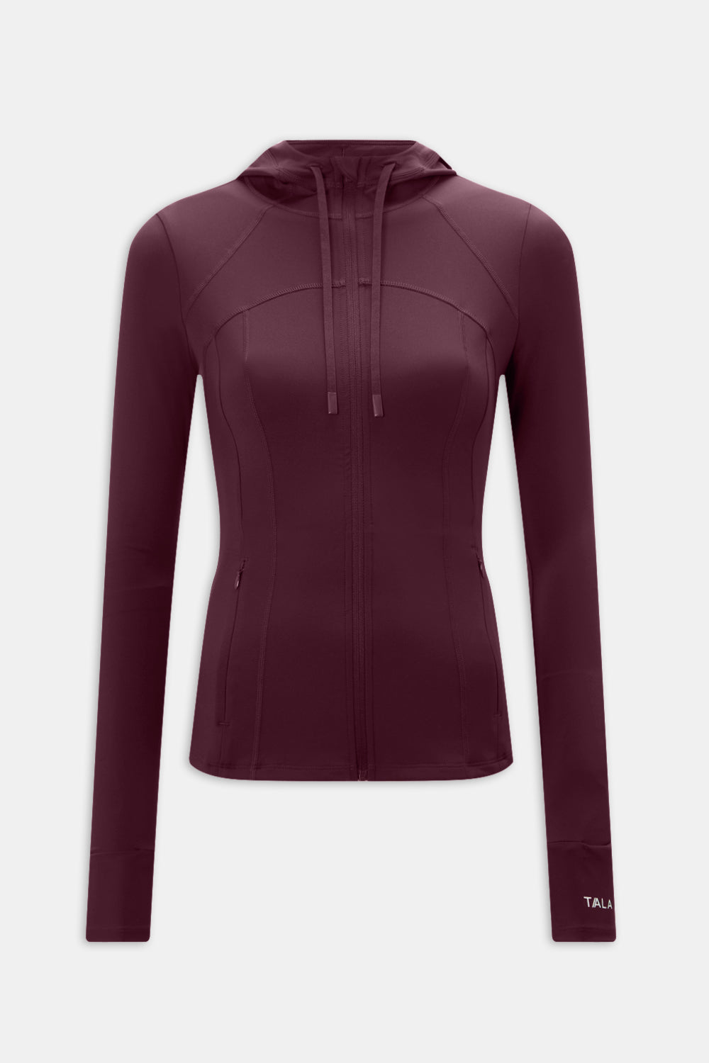 SkinLuxe Hooded Running Jacket - Fig