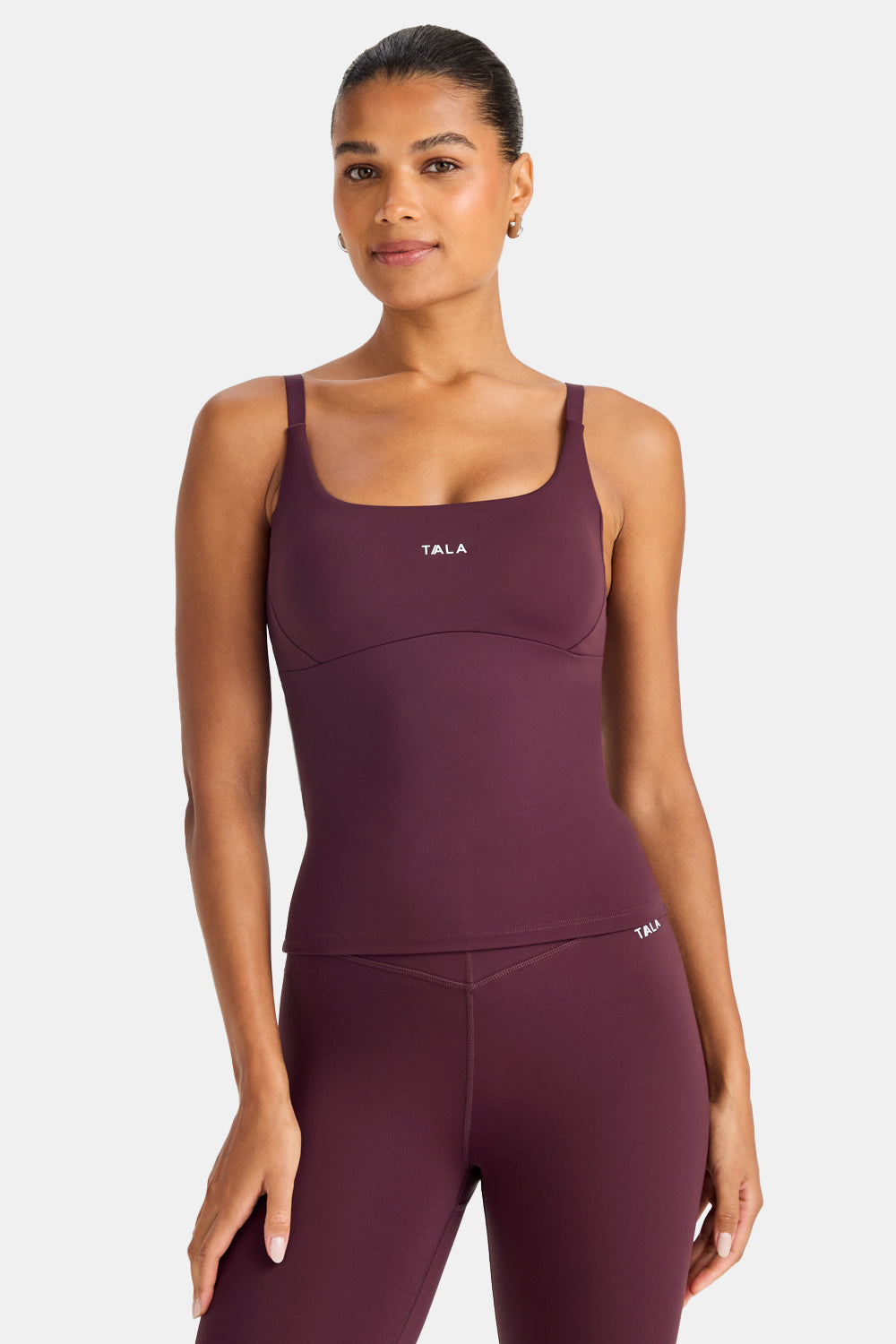 SkinLuxe Scoop Neck Full Length Vest - Fig