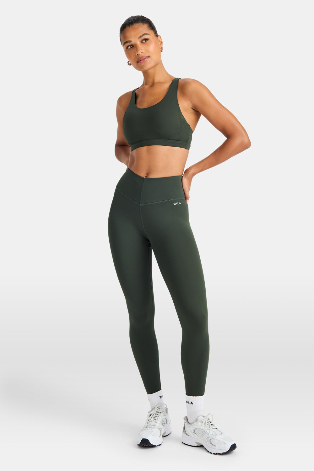 SkinLuxe Tank Sports Bra - Dark Moss