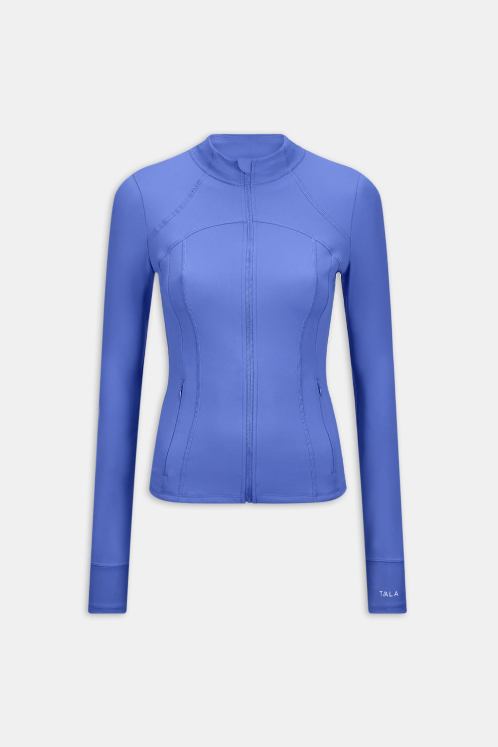 SkinLuxe Full Length Running Top - Iris Blue