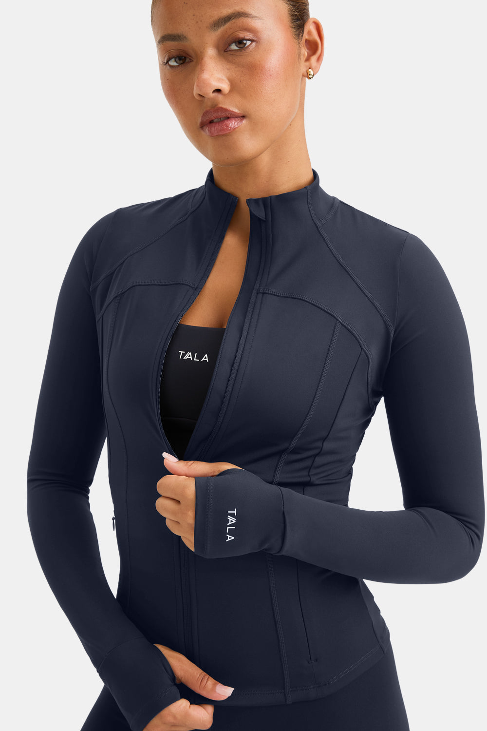 SkinLuxe Running Jacket - Midnight Navy