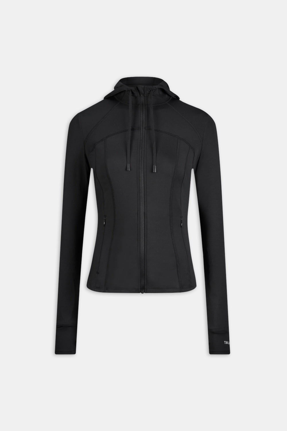 SkinLuxe Hooded Running Jacket - Black