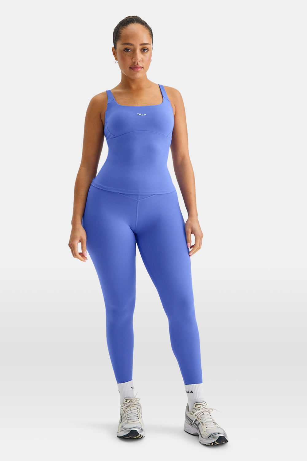 SkinLuxe Scoop Neck Full Length Vest - Iris Blue