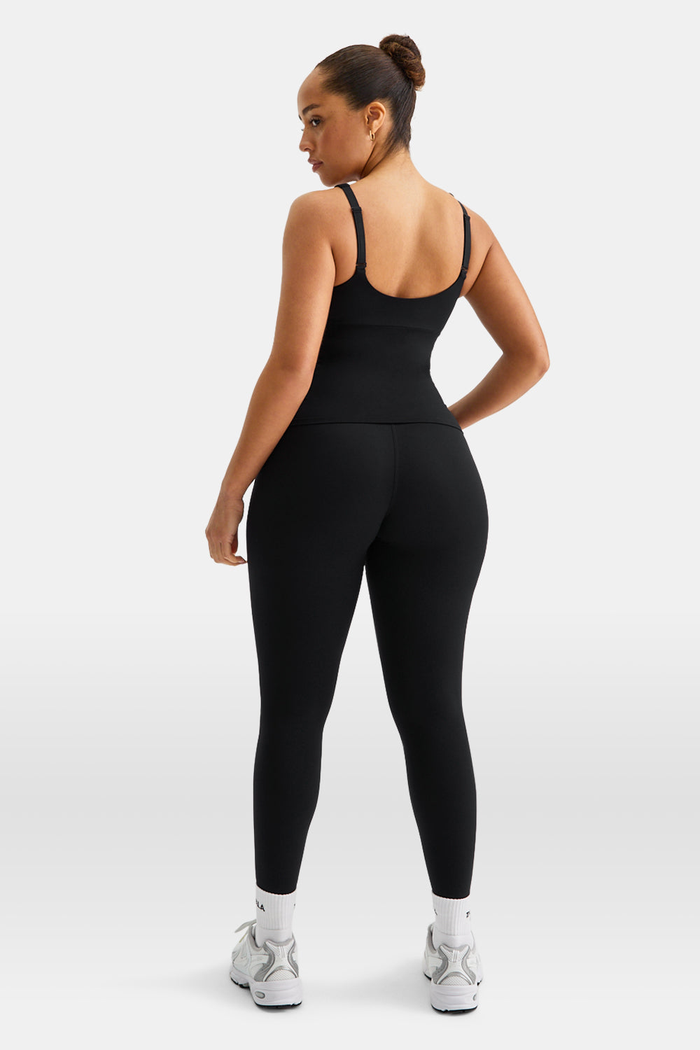 SkinLuxe Scoop Neck Full Length Vest - Shadow Black