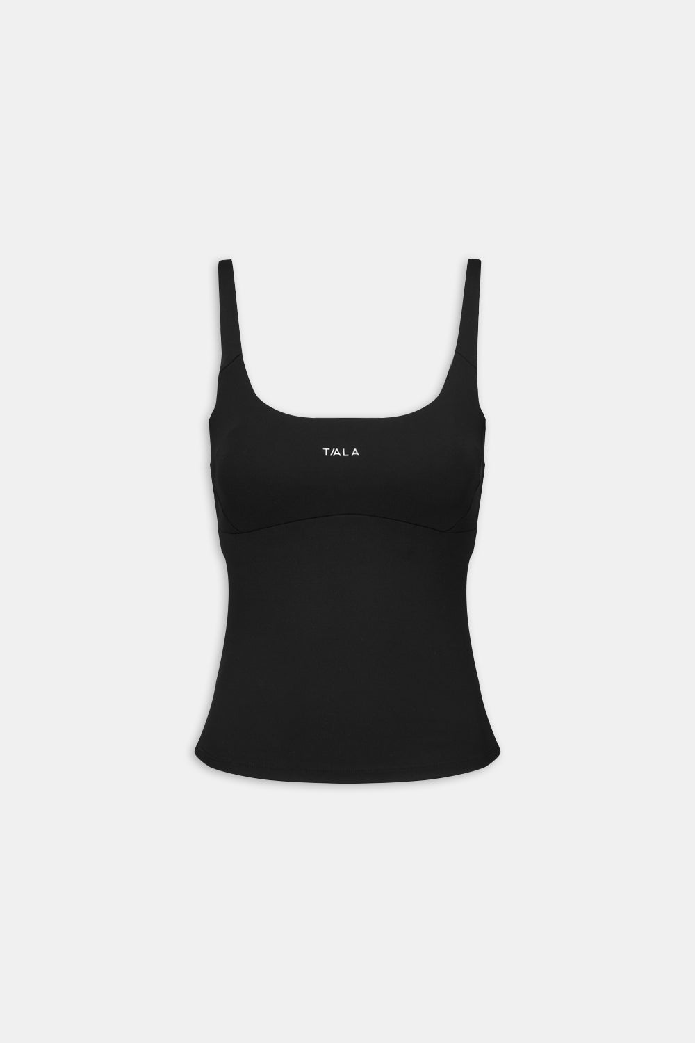 SkinLuxe Scoop Neck Full Length Vest - Shadow Black