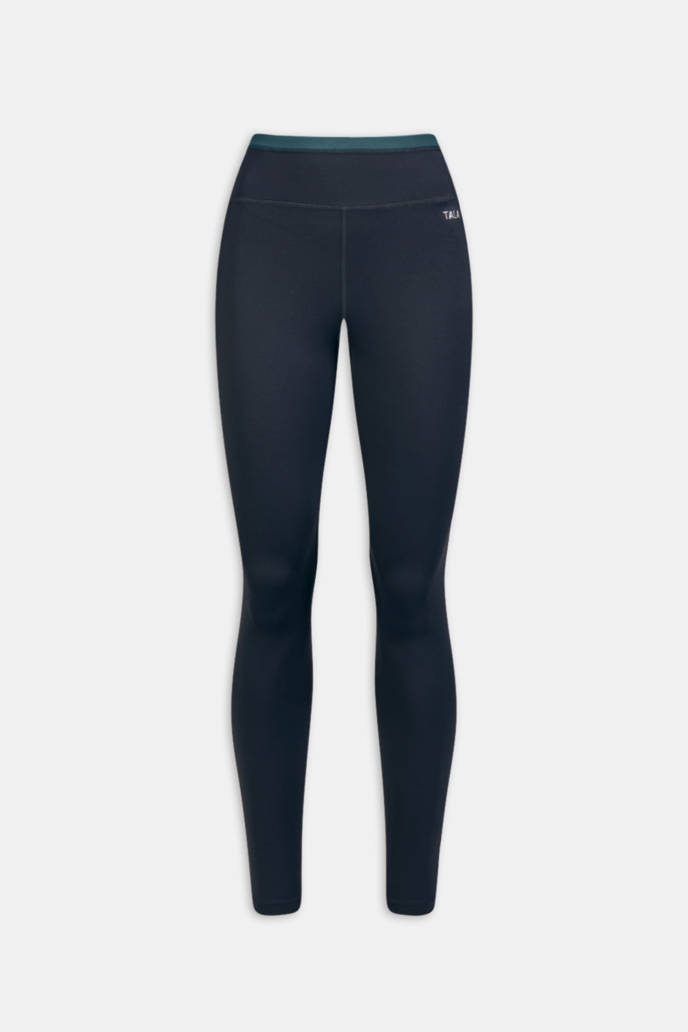 SkinLuxe Contrast Waistband Legging - Midnight Navy / Rich Teal