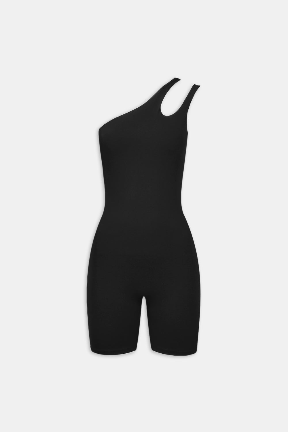 SkinLuxe Asymmetric Unitard - Shadow Black