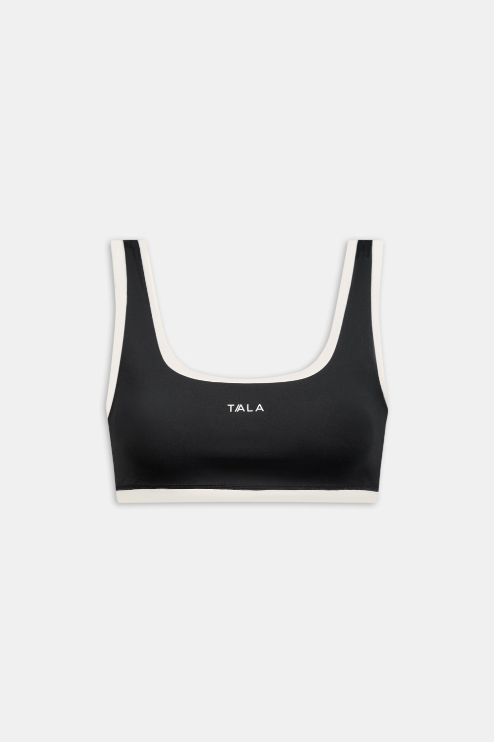 SkinLuxe Contrast Edge Sports Bra - Black / Ivory