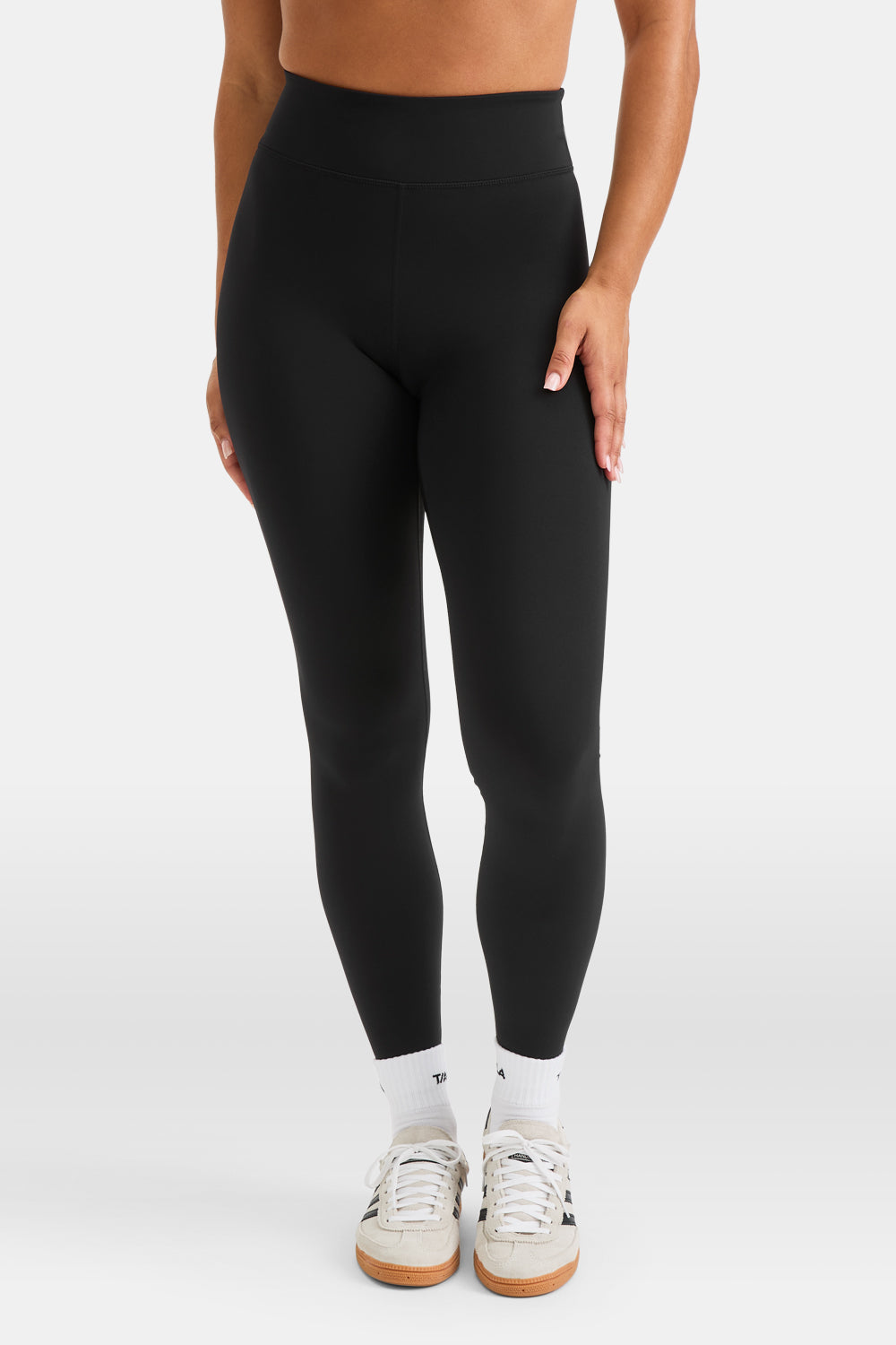 SkinLuxe High Waisted Legging - Shadow Black