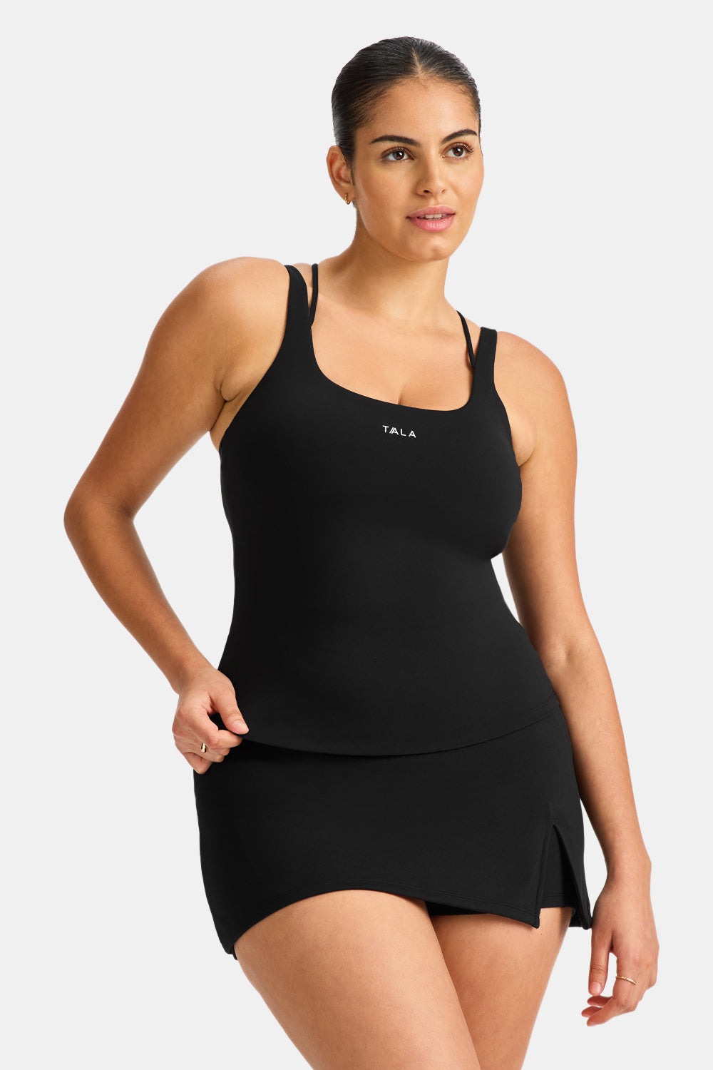 SkinLuxe Multi-Strap Sports Vest - Black