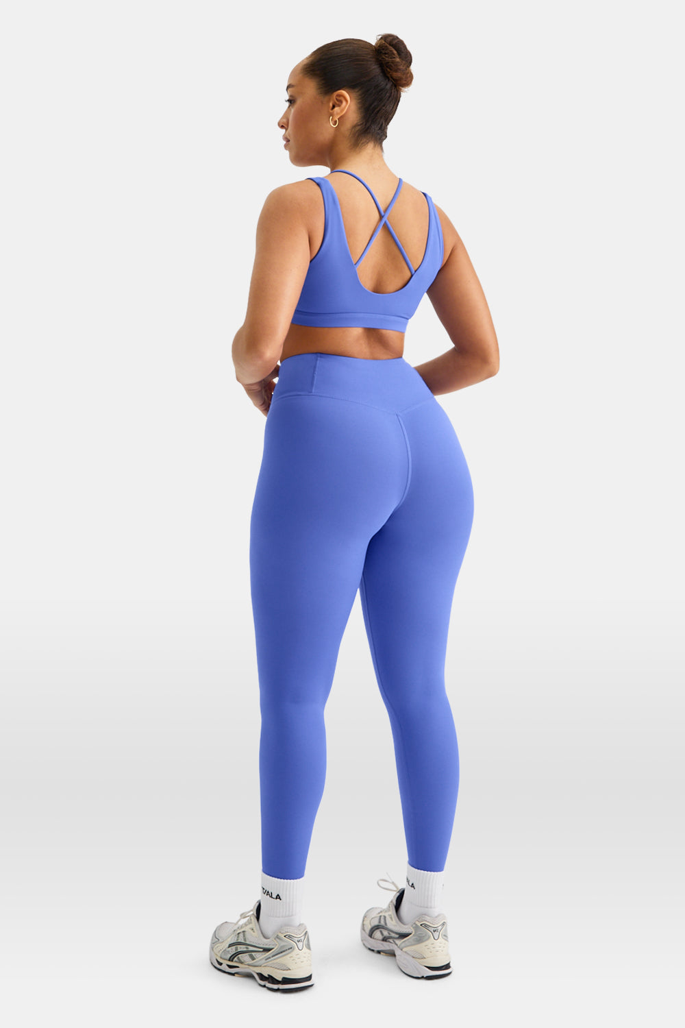 SkinLuxe Contour Scoop Back Sports Bra - Iris Blue