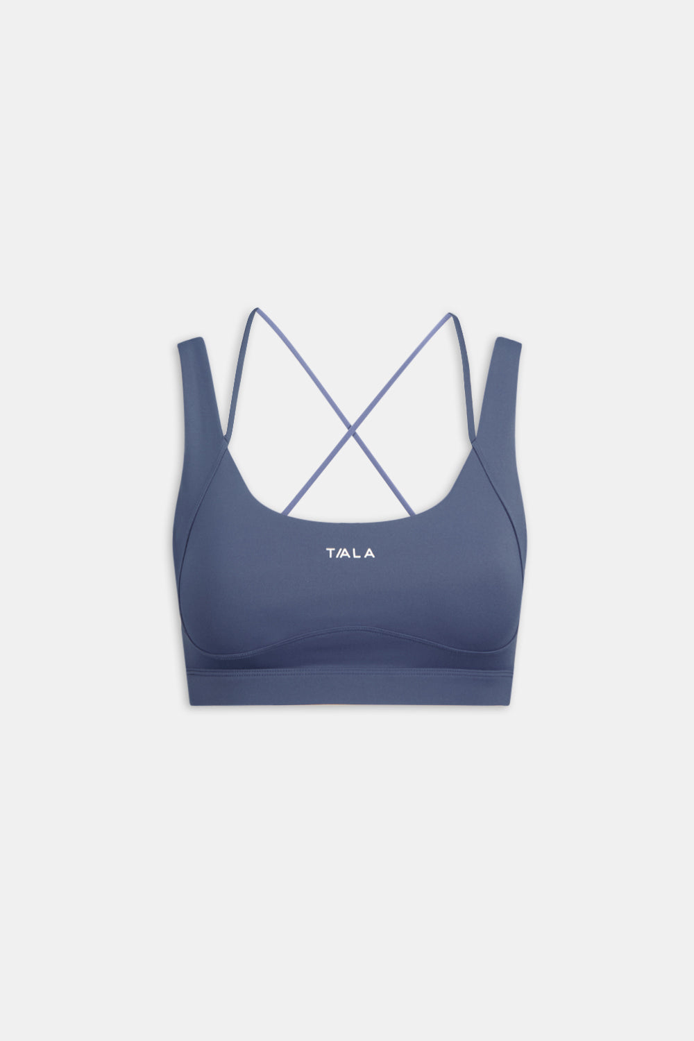 SkinLuxe Contour Scoop Back Sports Bra - Vintage Blue