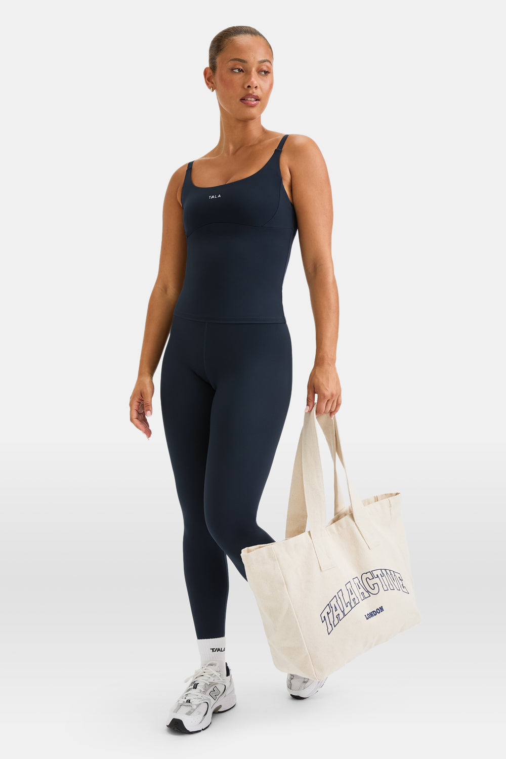 SkinLuxe Scoop Neck Full Length Vest - Midnight Navy