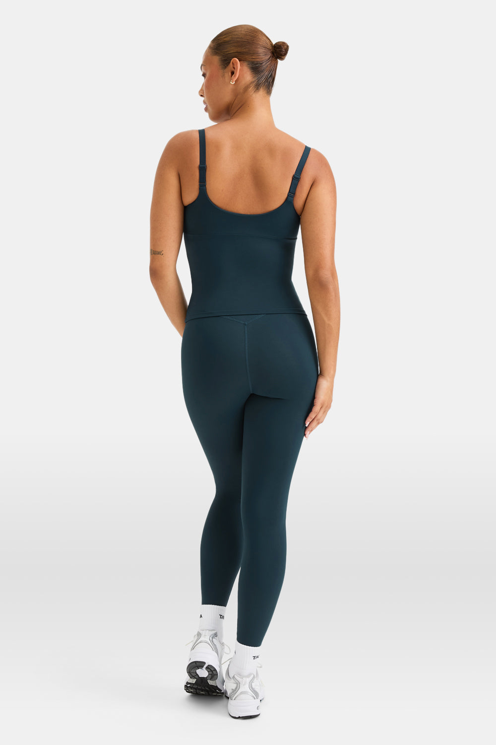 SkinLuxe Scoop Neck Full Length Vest - Rich Teal