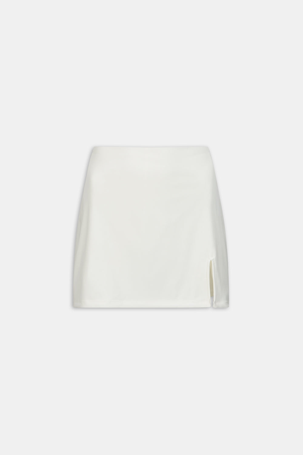 SkinLuxe Asymmetric Side Split Skort - Coconut Milk