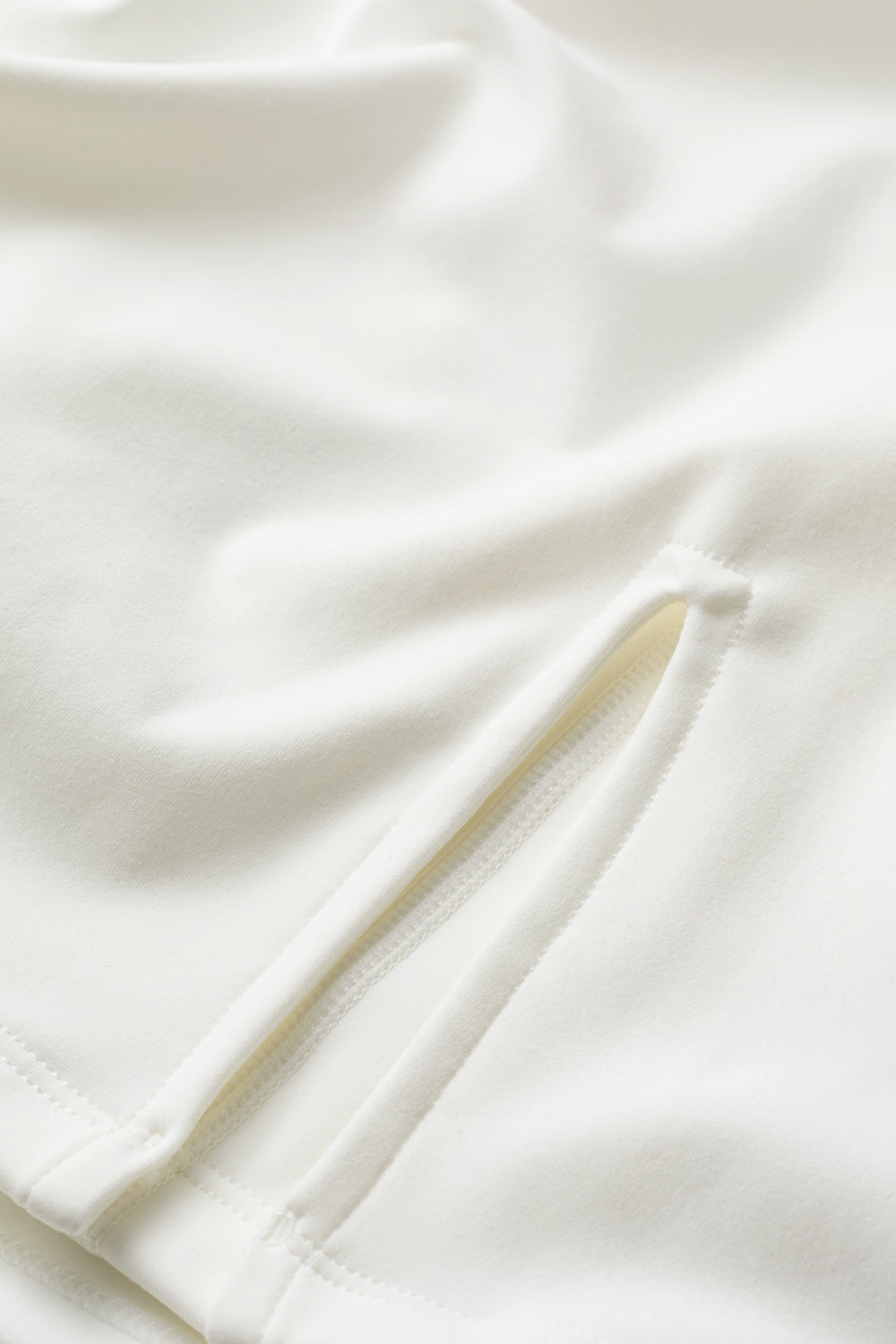 SkinLuxe Asymmetric Side Split Skort - Coconut Milk