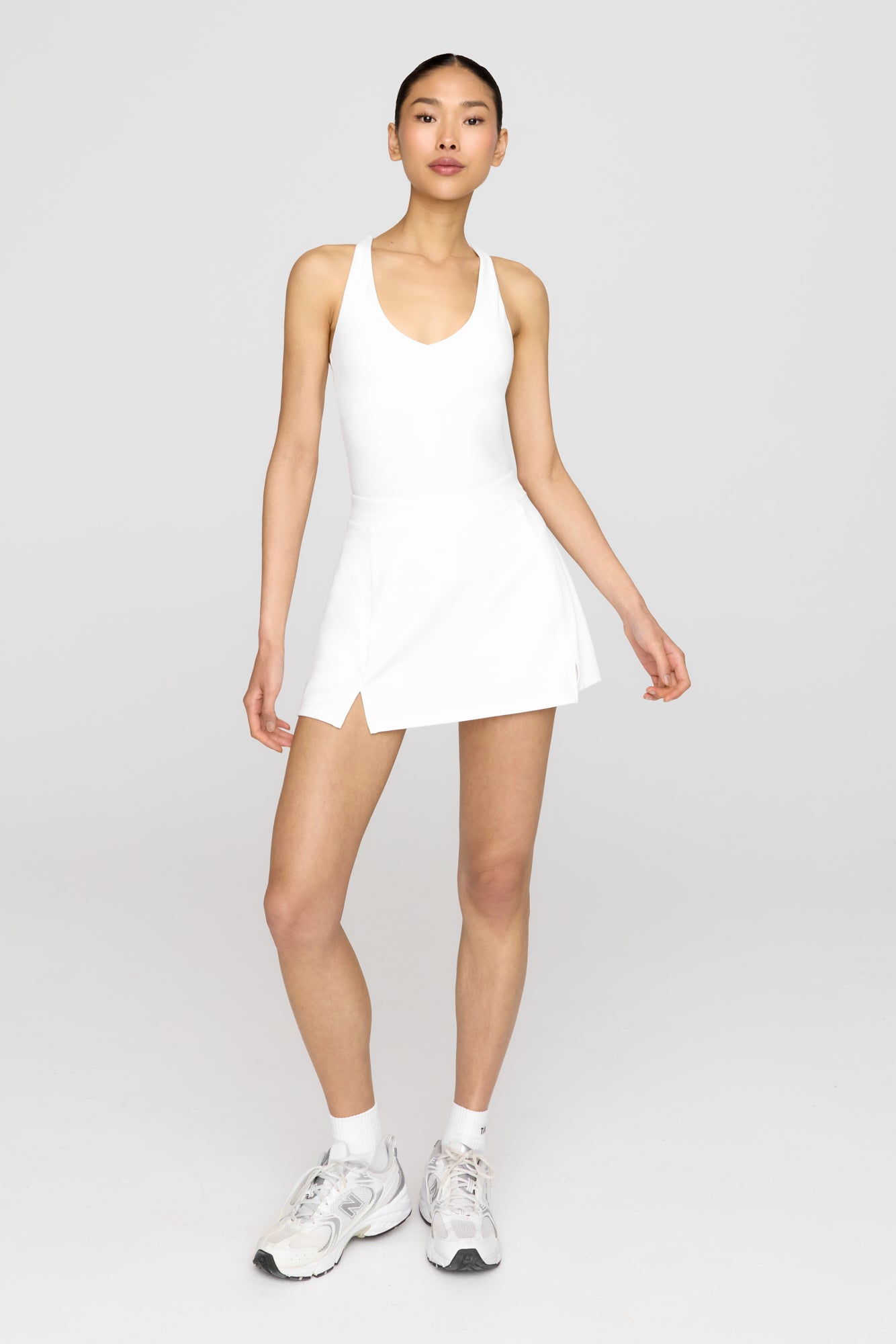 SkinLuxe Side Split Skort - Coconut Milk