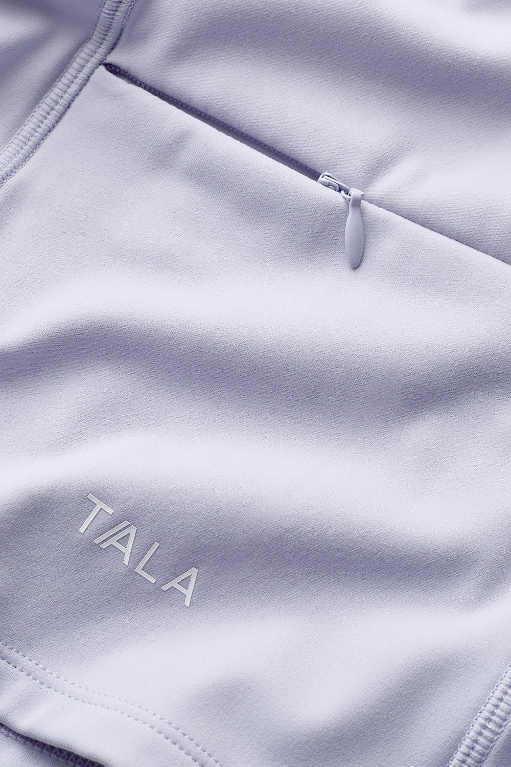 SkinLuxe Sleeveless Zip Through Running Top - Lilac