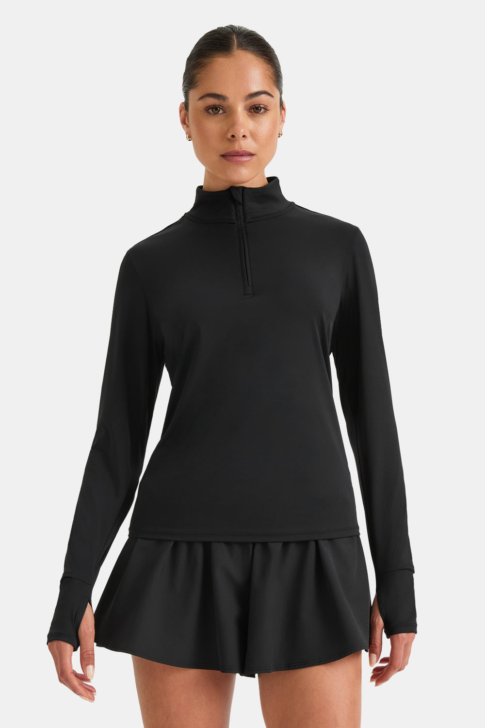 UltraLite Quarter Zip Jacket - Black