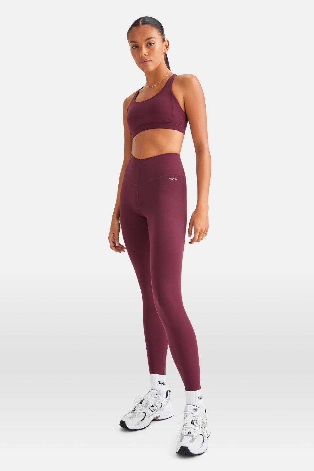SkinLuxe V-Waist Legging - Burgundy